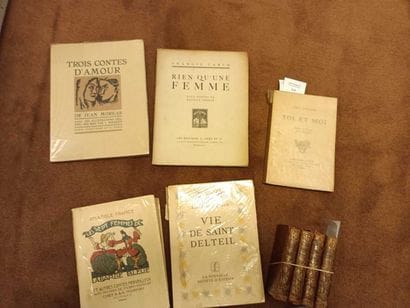 Lot of paperback and bound books including:...