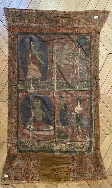 TIBET - XIXTH CENTURY
Tangka, distemper on...