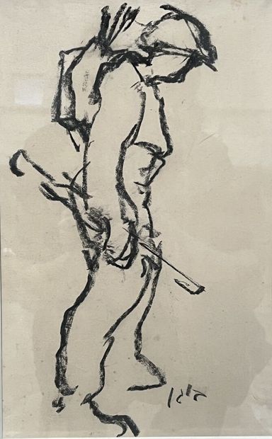 Lot of framed pieces: 

- Dan BARICHASSE,...