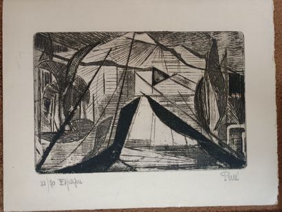 M. CORBIN
Lot of drawings including :
- 4...