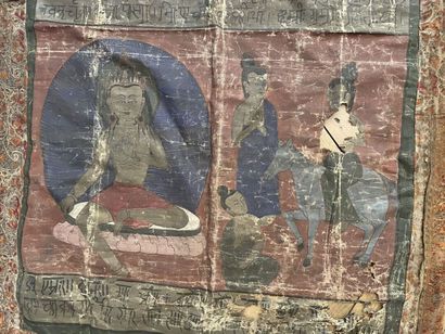 TIBET - XIXTH CENTURY
Tangka, distemper on...