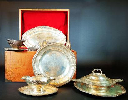 Service de plâtreries en argent, modèle à...