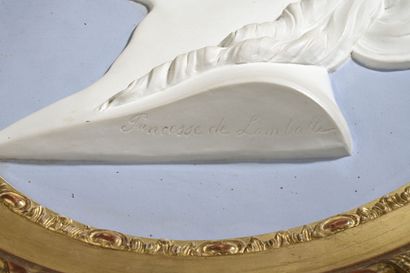 La Princesse de Lamballe de profil 
Épreuve...