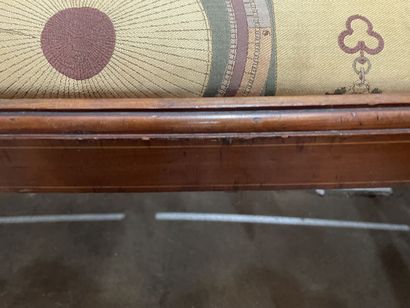 Mobilier de salon en acajou et filets de...