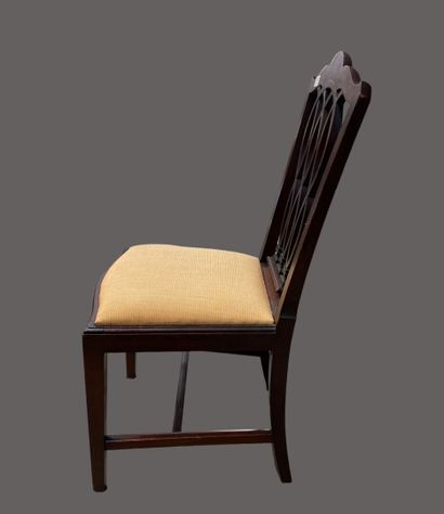Mobilier de salon en acajou et filets de...
