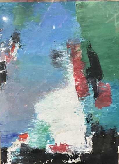 Suzy LEVY
Lot d'aquarelles et pastels encadrés,...