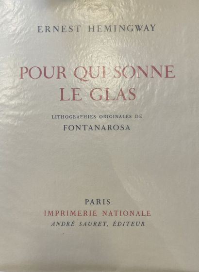 Ernest HEMINGWAY 
Works. André Sauret publisher....