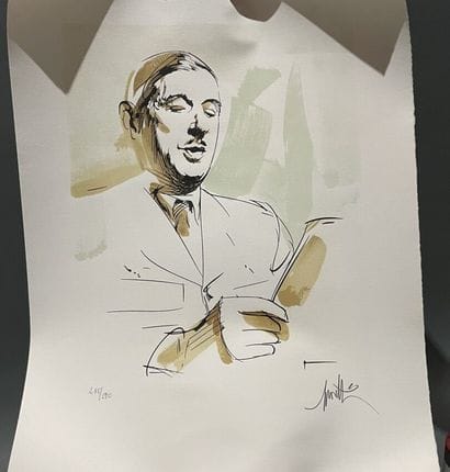 Raymond MORETTI (1931-2005)
Charles de Gaulle...