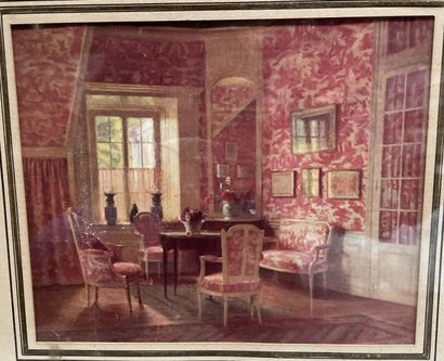 Fort lot de dessins, gravures dont :
Pierre...