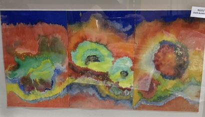 Suzy LEVY
Lot d'aquarelles et pastels encadrés,...