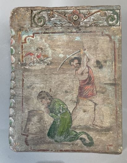 Folk art, probably 18th century. 
Beheaded...