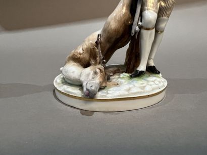 Allemagne, XIXe siècle.
Couple de chasseurs...