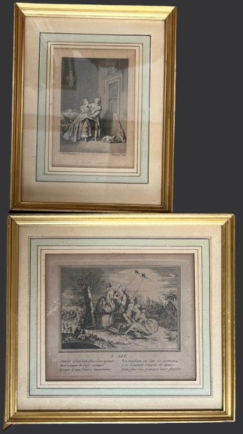 Lot de gravures. 
La plus grande : 51 x 33...