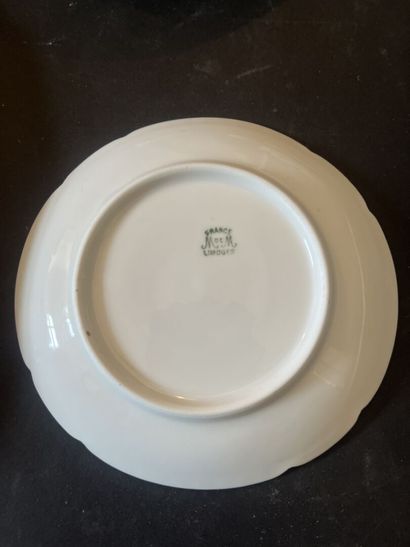 Lot d'assiettes dépareillées certaines accidentées...