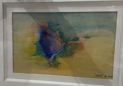 Suzy LEVY
Lot d'aquarelles et pastels encadrés,...