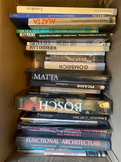 Lot of mainly art books and six books from...