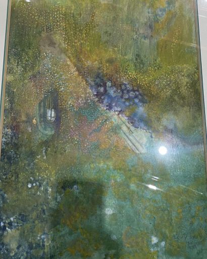 Suzy LEVY
Lot d'aquarelles et pastels encadrés,...