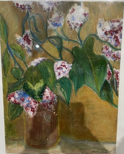 Suzy LEVY
Lot d'aquarelles et pastels encadrés,...