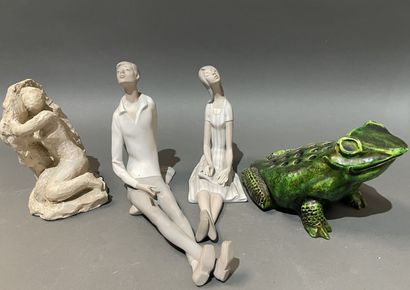 Lot de bibelots
-LLADRO, Espagne
Couple en...