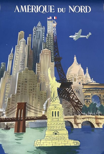 AIR FRANCE - North America
Two posters illustrated...
