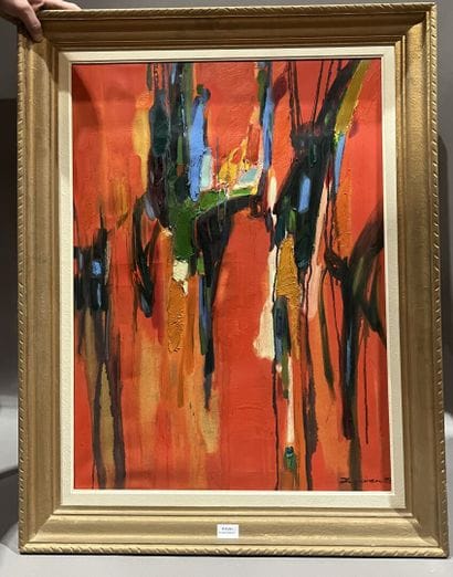 ZAVEN (Born 1958)
Composition in red
Oil...