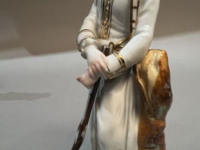 Allemagne, XIXe siècle.
Couple de chasseurs...