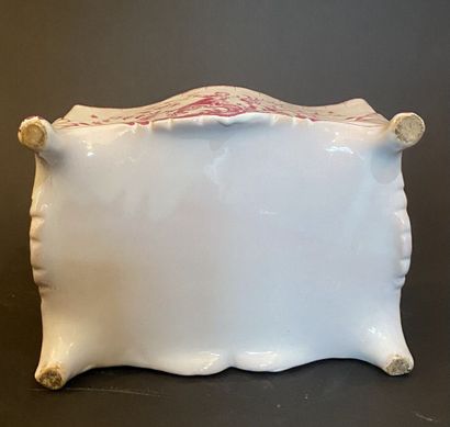 Classeur à courrier en faïence émaillé en...