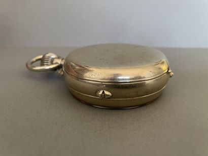 Importante montre de poche en argent à quantième...