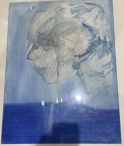 Suzy LEVY
Lot d'aquarelles et pastels encadrés,...