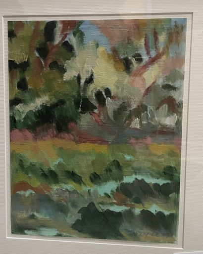 Suzy LEVY
Lot d'aquarelles et pastels encadrés,...