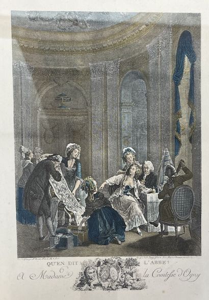 Lot de gravures. 
La plus grande : 51 x 33...