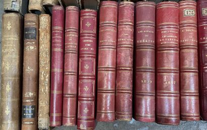 Large lot of bound books. 
7 boxes