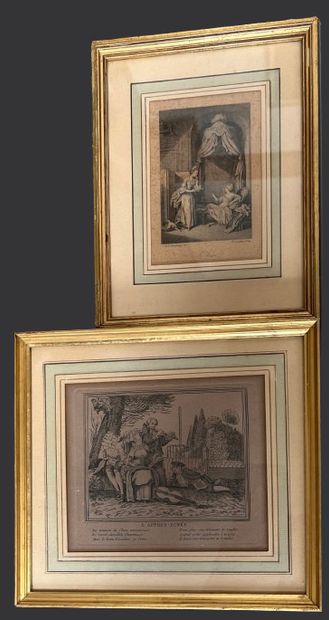 Lot de gravures. 
La plus grande : 51 x 33...