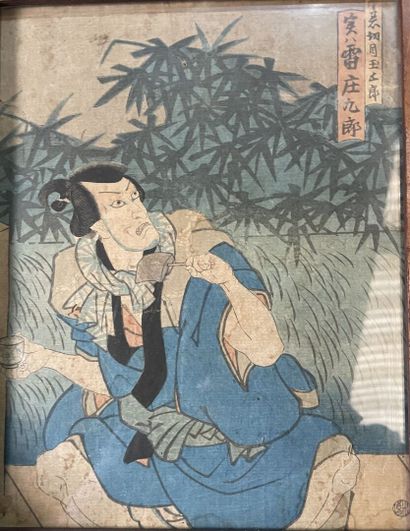 Deux gravures japonaises, 
marges et sujets...