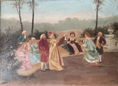 19th century school
Games on a terrace
Two...