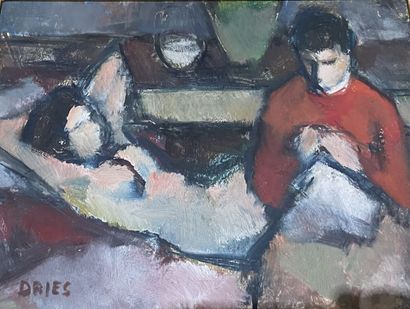 Jean DRIES (1905-1973)
Young women
Oil on...