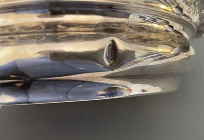 Brule parfum en argent anglais à décor de...