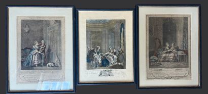 Lot de gravures. 
La plus grande : 51 x 33...