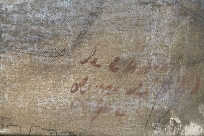 Lot de tableaux, dessins, gravures dont :
Louis...