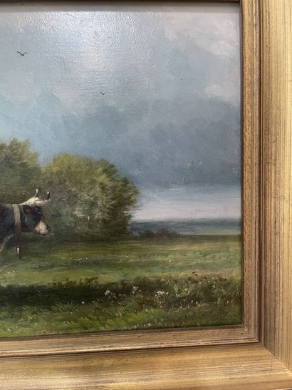 19th century French school 
Shepherdess with...