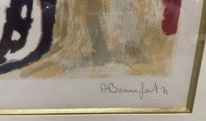 Lot d' oeuvres contemporaines :
Alain BONNEFOIT...