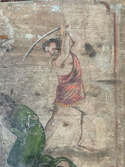 Folk art, probably 18th century. 
Beheaded...