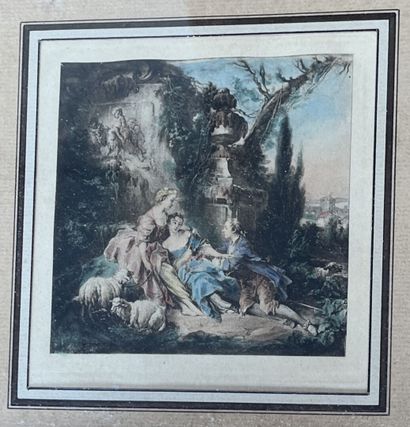 Lot de gravures. 
La plus grande : 51 x 33...