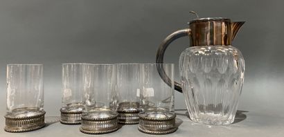 BACCARAT
5 Verres à orangeade en cristal...