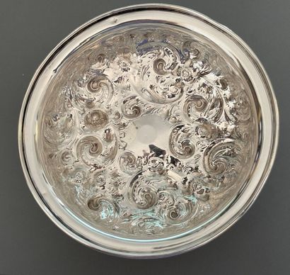 Brule parfum en argent anglais à décor de...