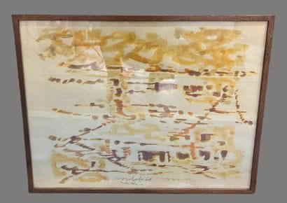Jean COULOT (1928-2010)
Vendie (landscape)
Gouache...