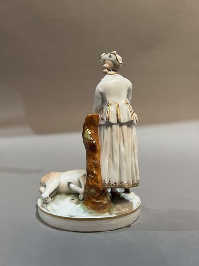 Allemagne, XIXe siècle.
Couple de chasseurs...