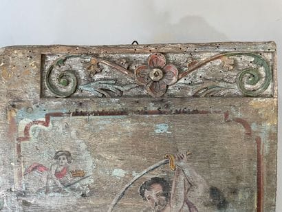 Folk art, probably 18th century. 
Beheaded...