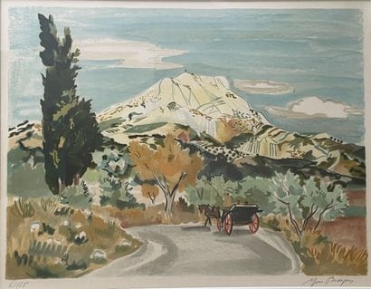 Yves BRAYER (1907-1990)
Carriage on a Provence...