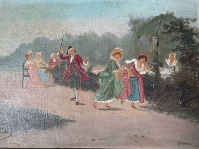 19th century school
Games on a terrace
Two...